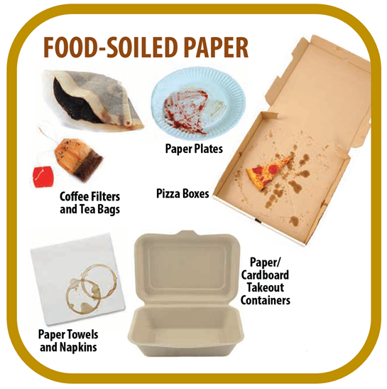 food soiled paper